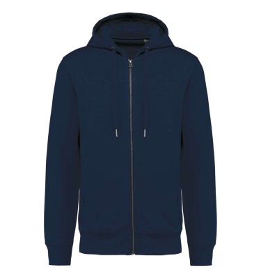 UNISEX ECO-FRIENDLY FRENCH TERRY ZIPPED HOODED SWEATSHIRT
