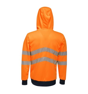 HI VIS PRO FULL ZIP STRETCH HOODIE JACKET