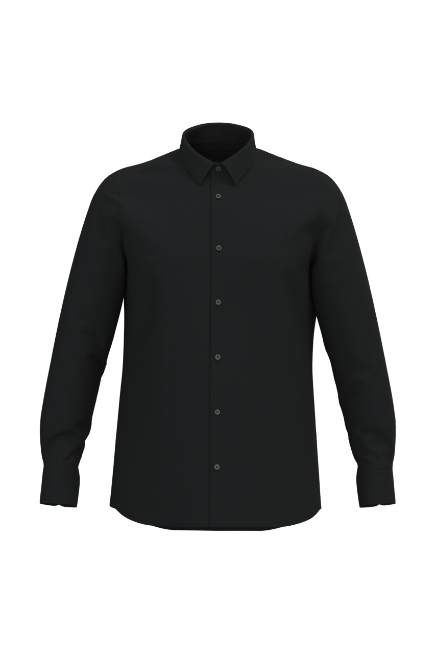 MEN LONG-SLEEVED EASY CARE SHIRT WITHOUT POCKET