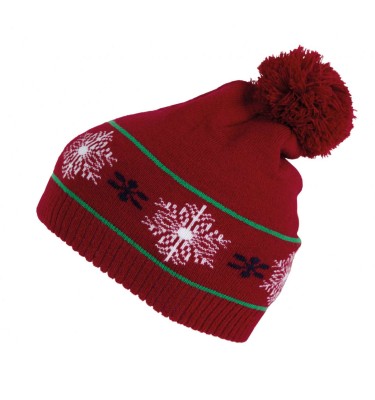 BEANIE WITH CHRISTMAS PATTERNS