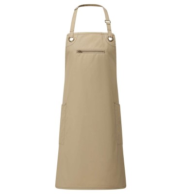 ‘BARLEY’ CONTRAST STITCH SUSTAINABLE BIB APRON