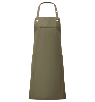 ‘BARLEY’ CONTRAST STITCH SUSTAINABLE BIB APRON