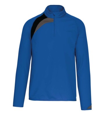 ADULTS' ZIP NECK TRAINING TOP