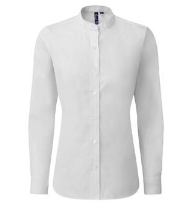 WOMEN’S BANDED COLLAR 'GRANDAD' SHIRT