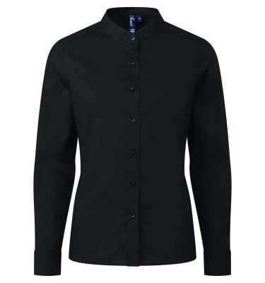 WOMEN’S BANDED COLLAR 'GRANDAD' SHIRT