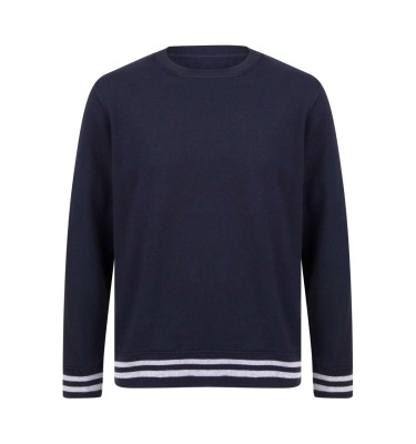 SWEAT WITH STRIPE CUFFS