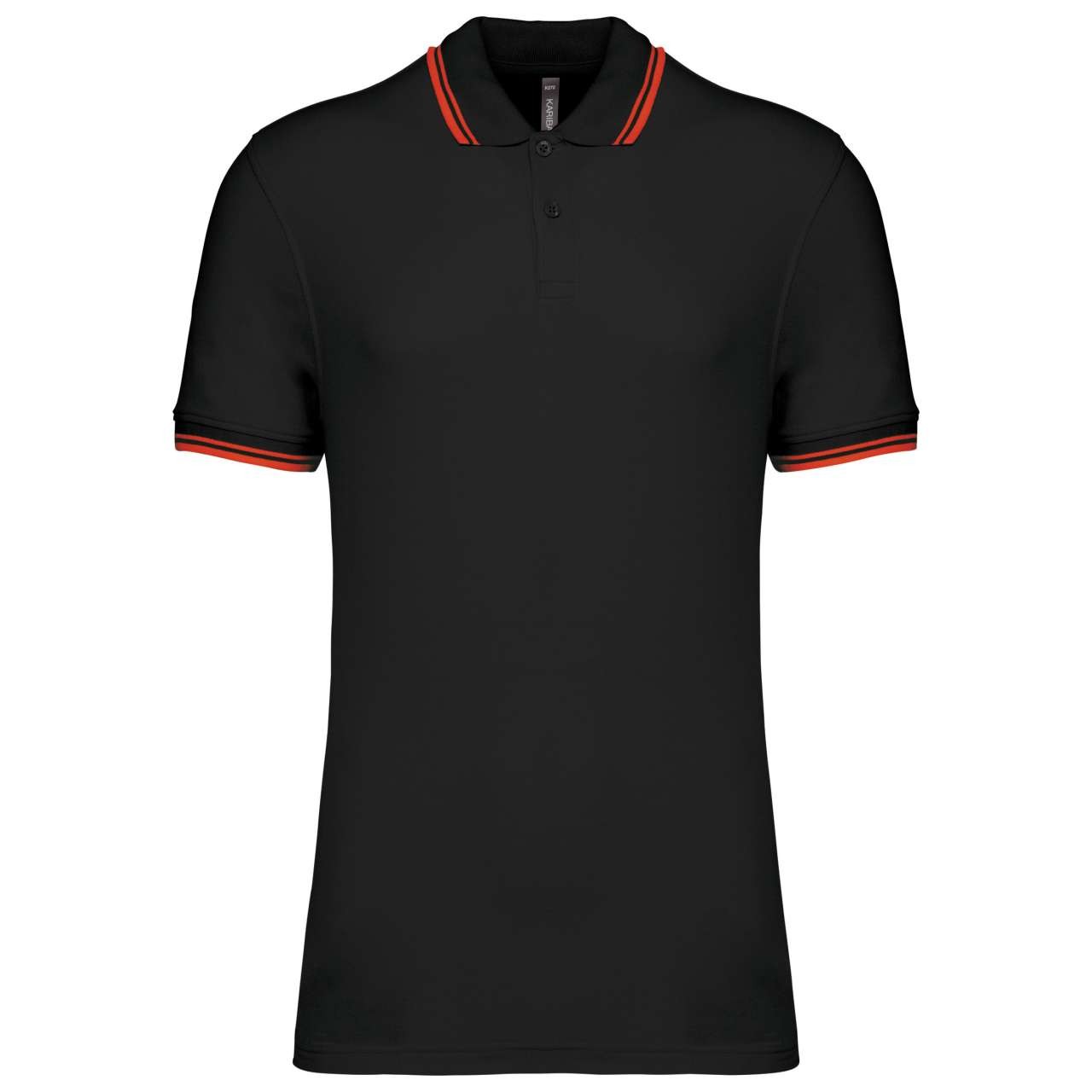 MEN'S SHORT-SLEEVED POLOSHIRT WITH CONTRASTING PIPING