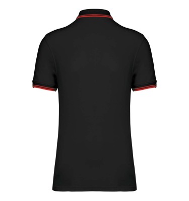 MEN'S SHORT-SLEEVED POLOSHIRT WITH CONTRASTING PIPING