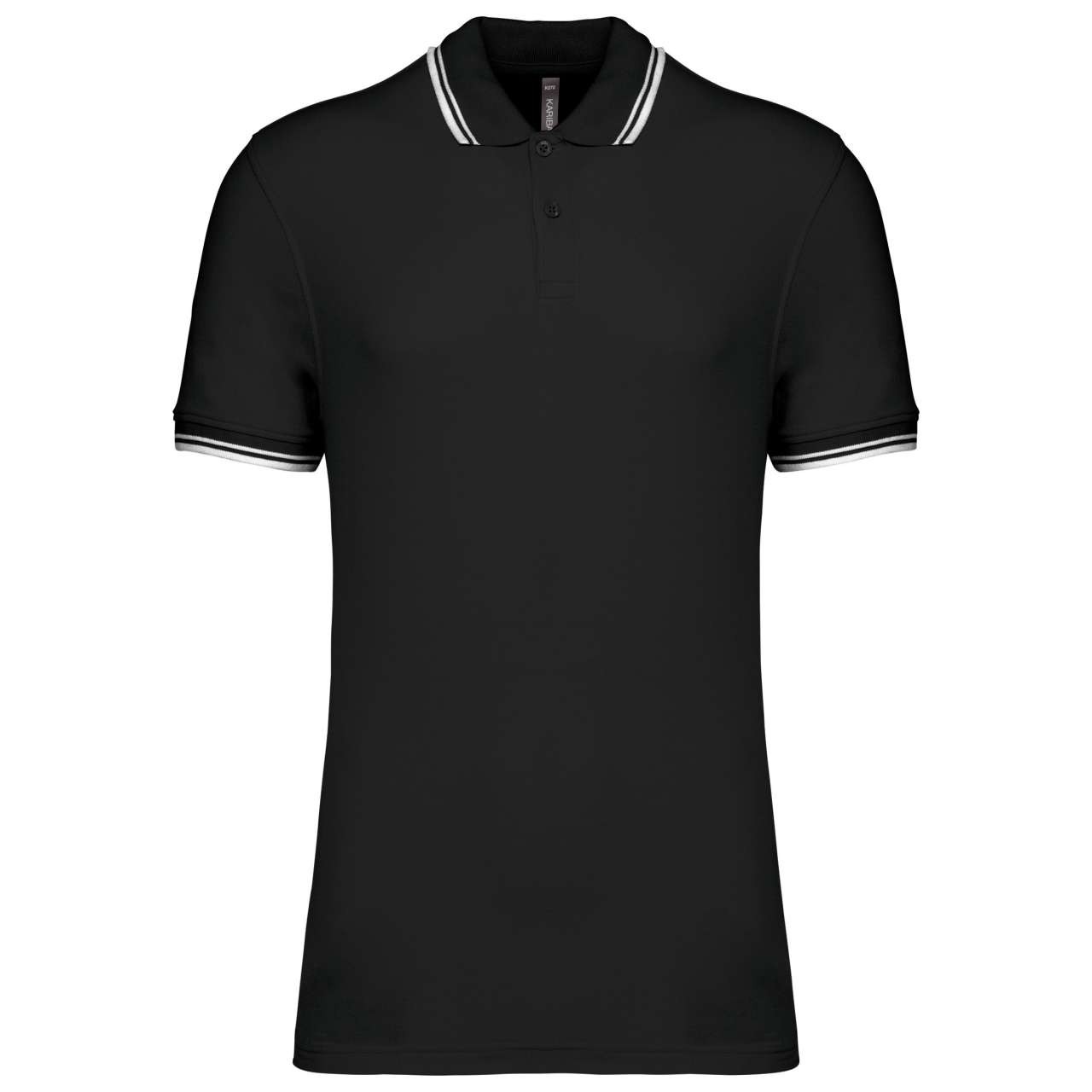 MEN'S SHORT-SLEEVED POLOSHIRT WITH CONTRASTING PIPING