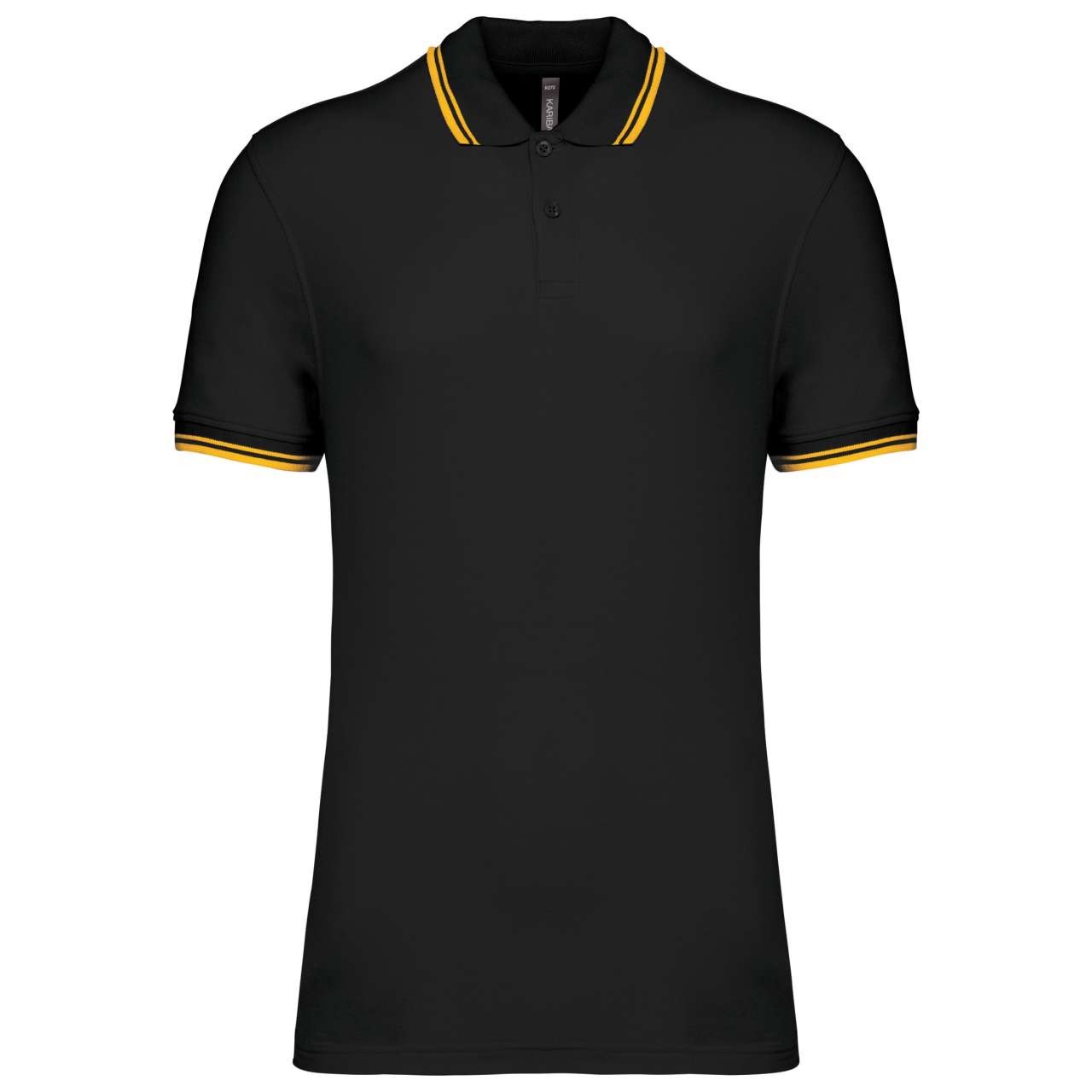 MEN'S SHORT-SLEEVED POLOSHIRT WITH CONTRASTING PIPING