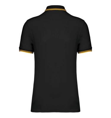 MEN'S SHORT-SLEEVED POLOSHIRT WITH CONTRASTING PIPING