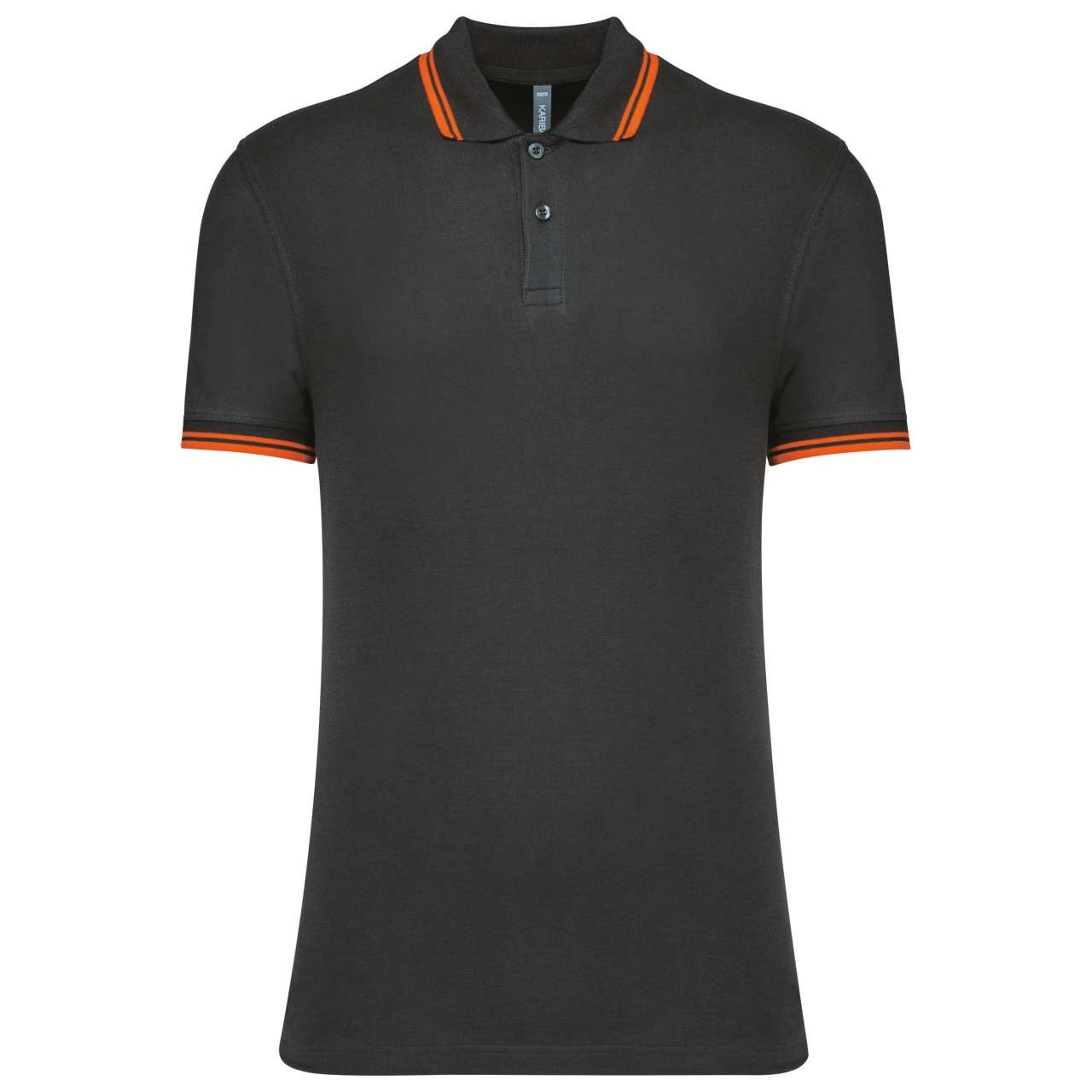MEN'S SHORT-SLEEVED POLOSHIRT WITH CONTRASTING PIPING