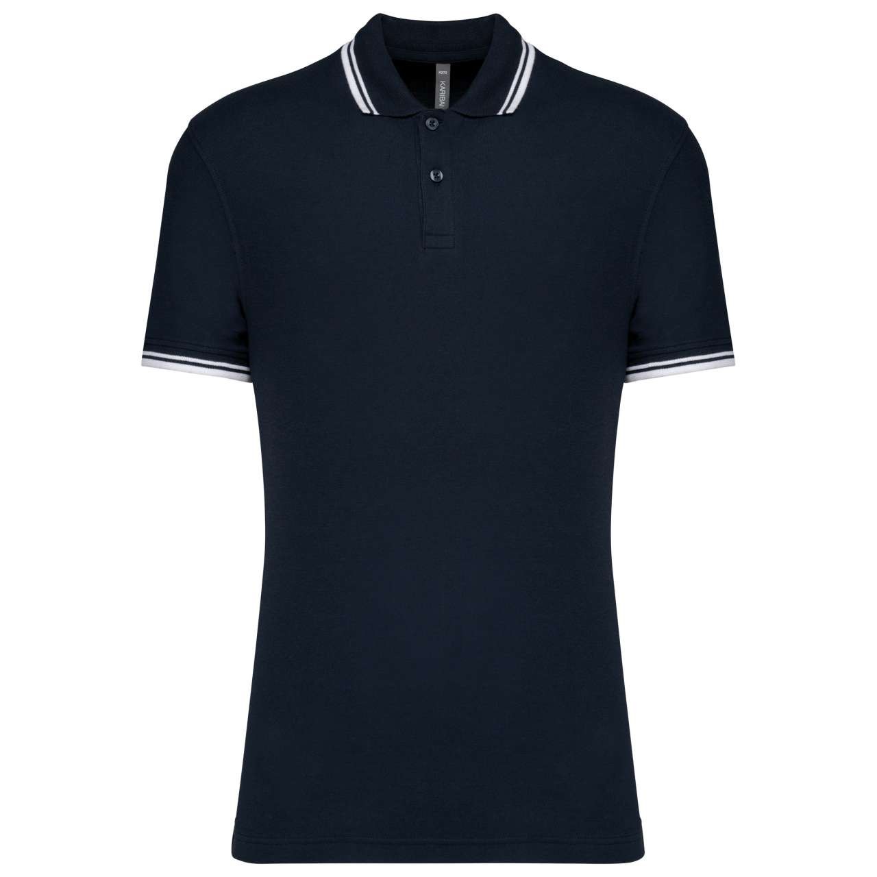 MEN'S SHORT-SLEEVED POLOSHIRT WITH CONTRASTING PIPING