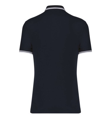 MEN'S SHORT-SLEEVED POLOSHIRT WITH CONTRASTING PIPING