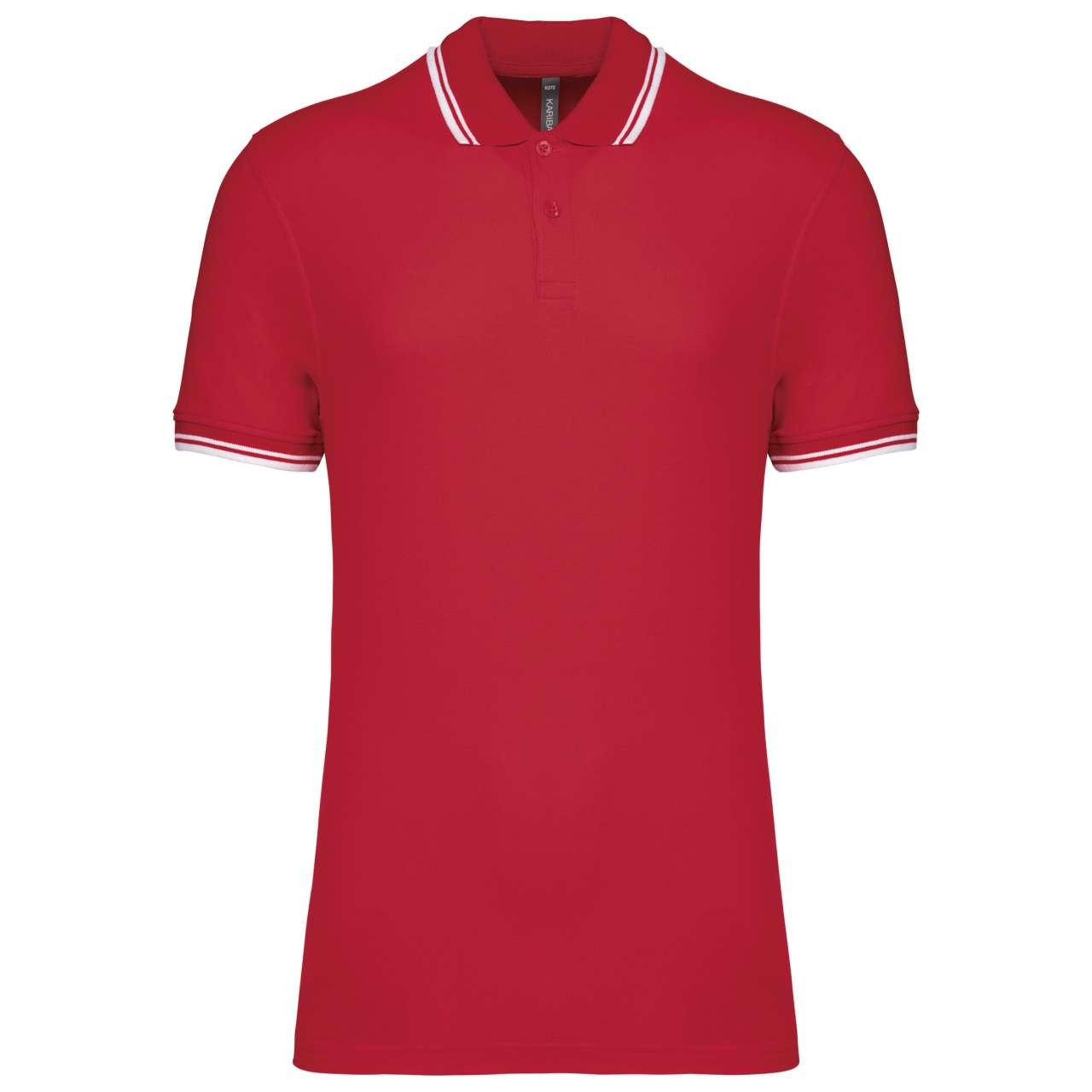 MEN'S SHORT-SLEEVED POLOSHIRT WITH CONTRASTING PIPING