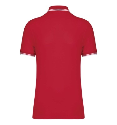 MEN'S SHORT-SLEEVED POLOSHIRT WITH CONTRASTING PIPING