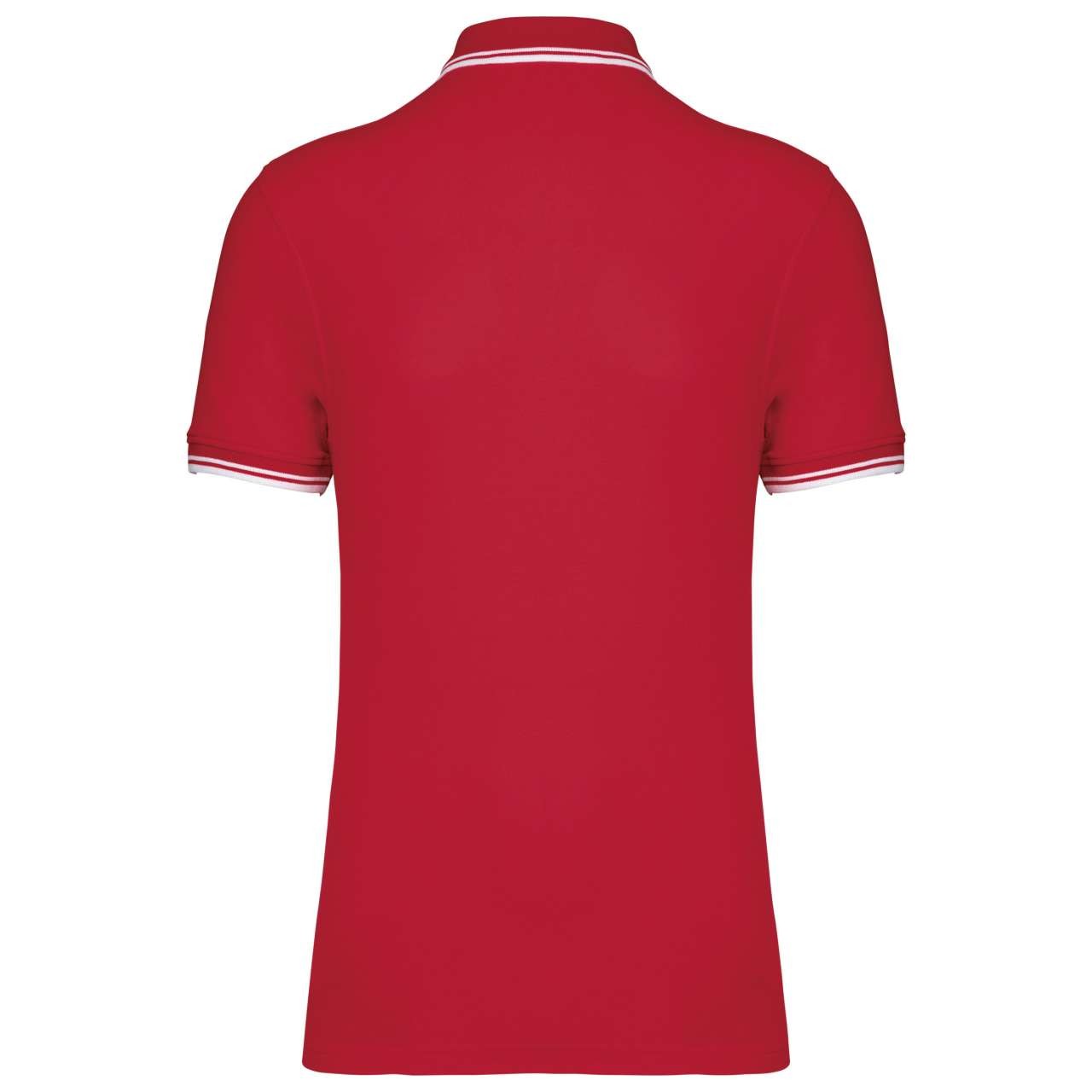 MEN'S SHORT-SLEEVED POLOSHIRT WITH CONTRASTING PIPING
