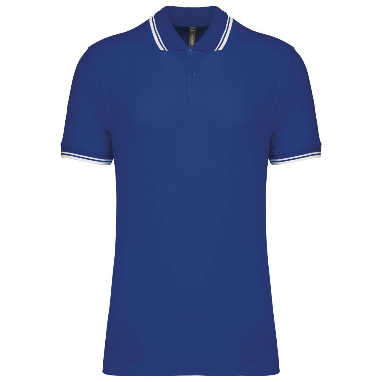 MEN'S SHORT-SLEEVED POLOSHIRT WITH CONTRASTING PIPING