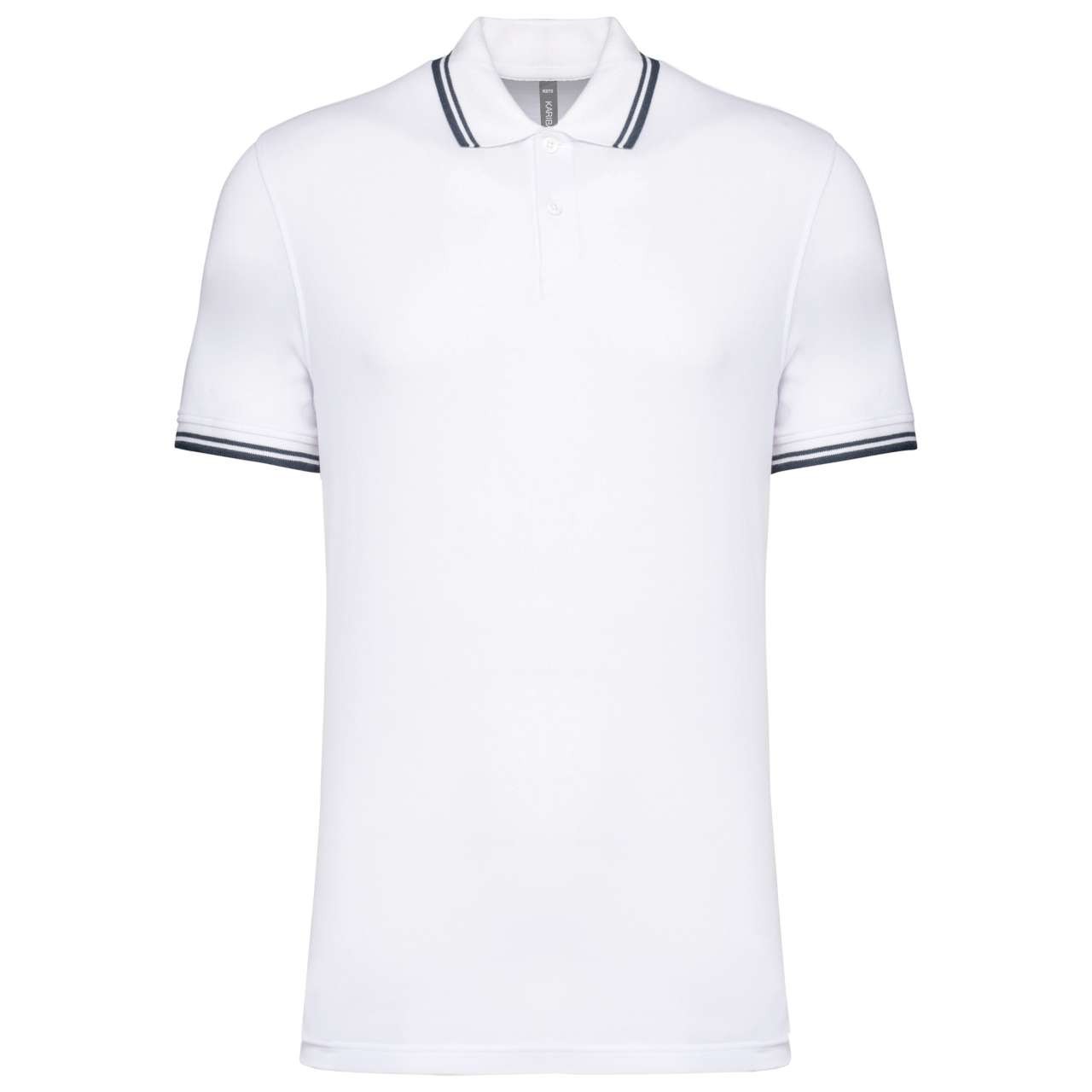 MEN'S SHORT-SLEEVED POLOSHIRT WITH CONTRASTING PIPING