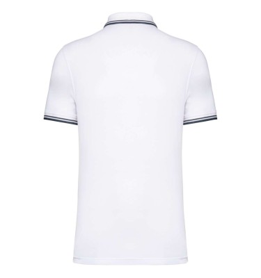 MEN'S SHORT-SLEEVED POLOSHIRT WITH CONTRASTING PIPING