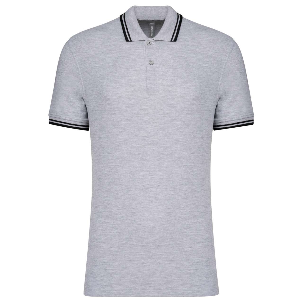 MEN'S SHORT-SLEEVED POLOSHIRT WITH CONTRASTING PIPING