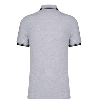 MEN'S SHORT-SLEEVED POLOSHIRT WITH CONTRASTING PIPING