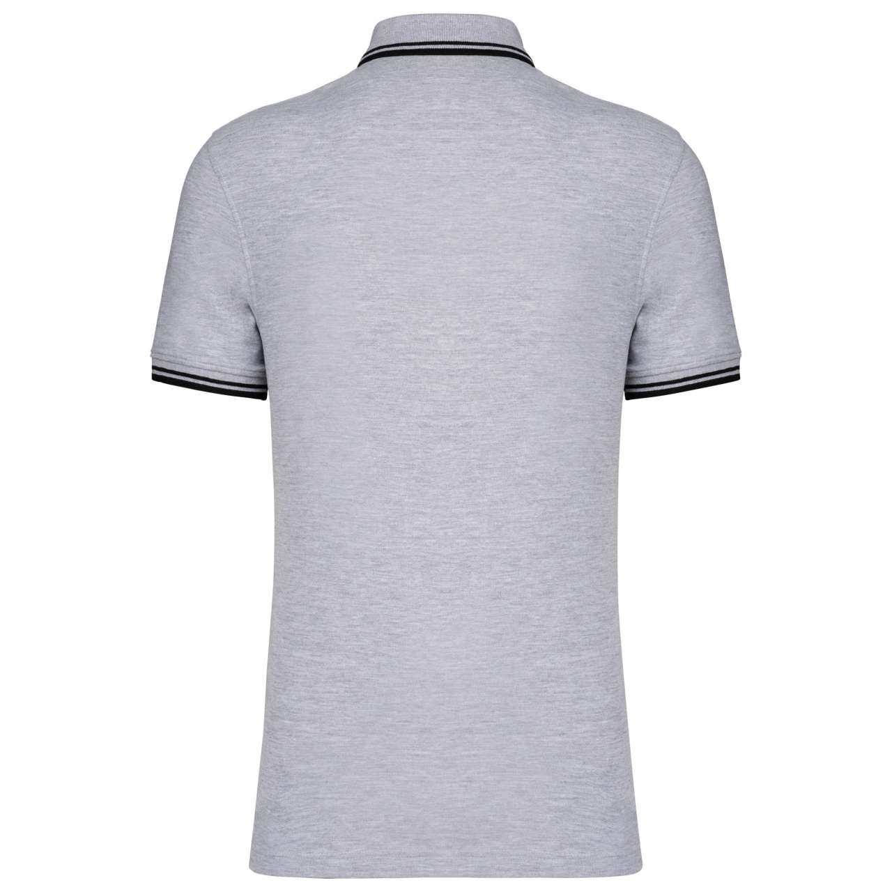MEN'S SHORT-SLEEVED POLOSHIRT WITH CONTRASTING PIPING