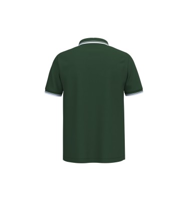 MEN'S SHORT-SLEEVED POLOSHIRT WITH CONTRASTING PIPING