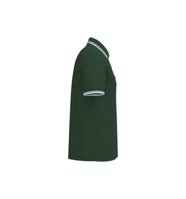 MEN'S SHORT-SLEEVED POLOSHIRT WITH CONTRASTING PIPING