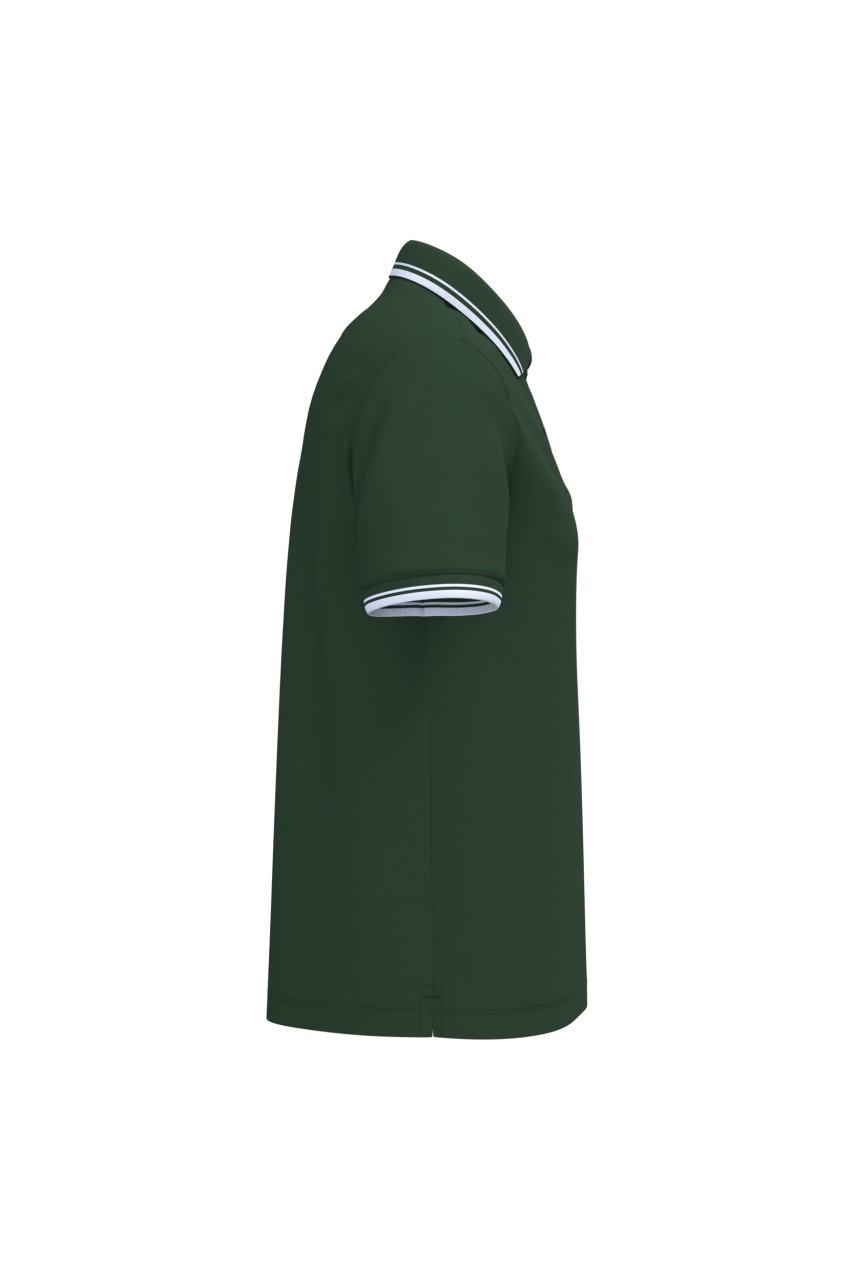 MEN'S SHORT-SLEEVED POLOSHIRT WITH CONTRASTING PIPING