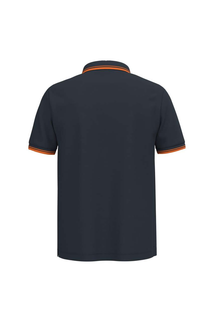 MEN'S SHORT-SLEEVED POLOSHIRT WITH CONTRASTING PIPING