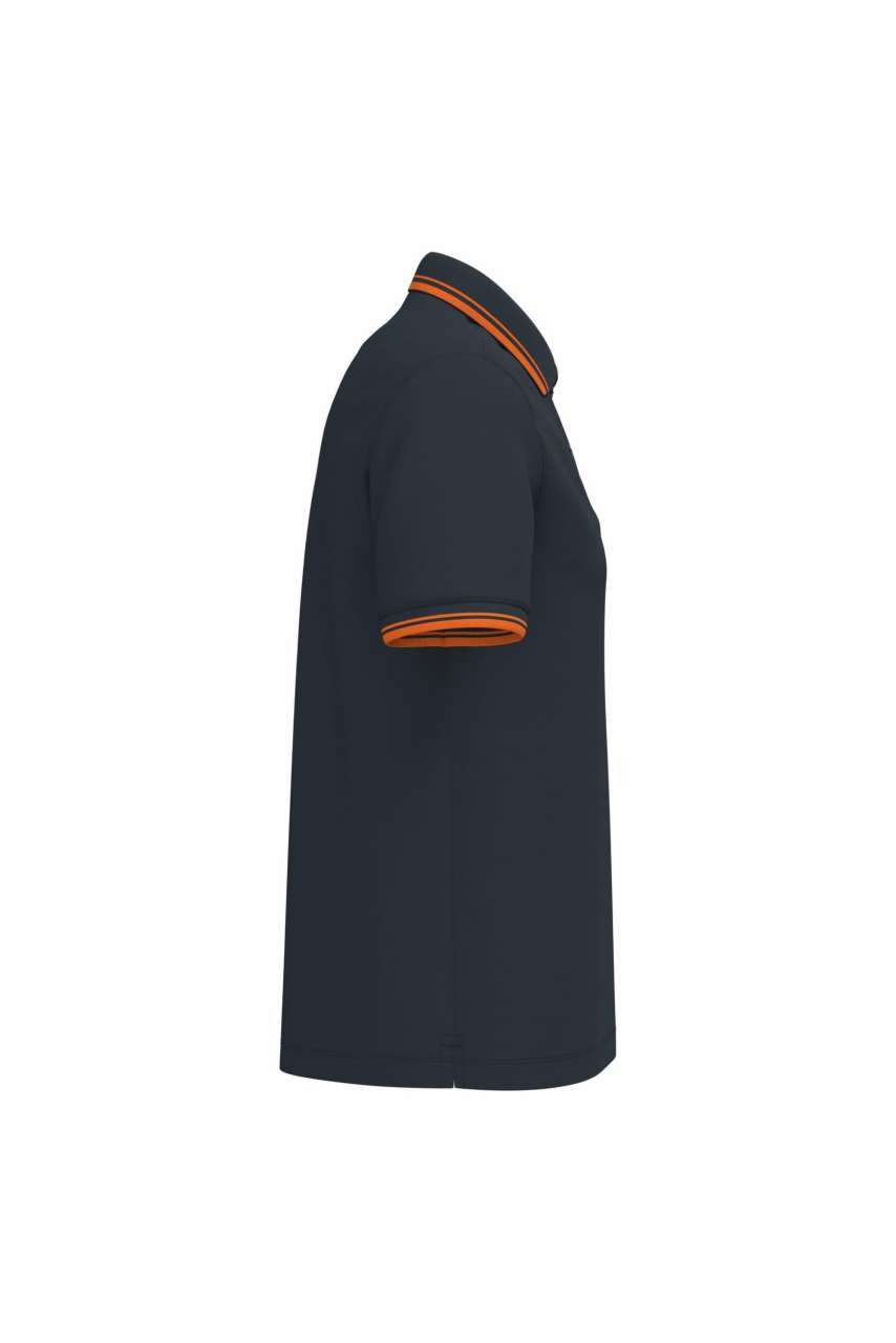 MEN'S SHORT-SLEEVED POLOSHIRT WITH CONTRASTING PIPING
