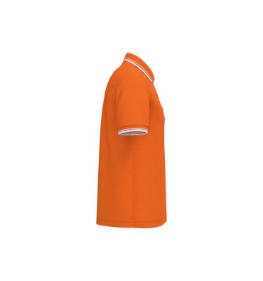 MEN'S SHORT-SLEEVED POLOSHIRT WITH CONTRASTING PIPING