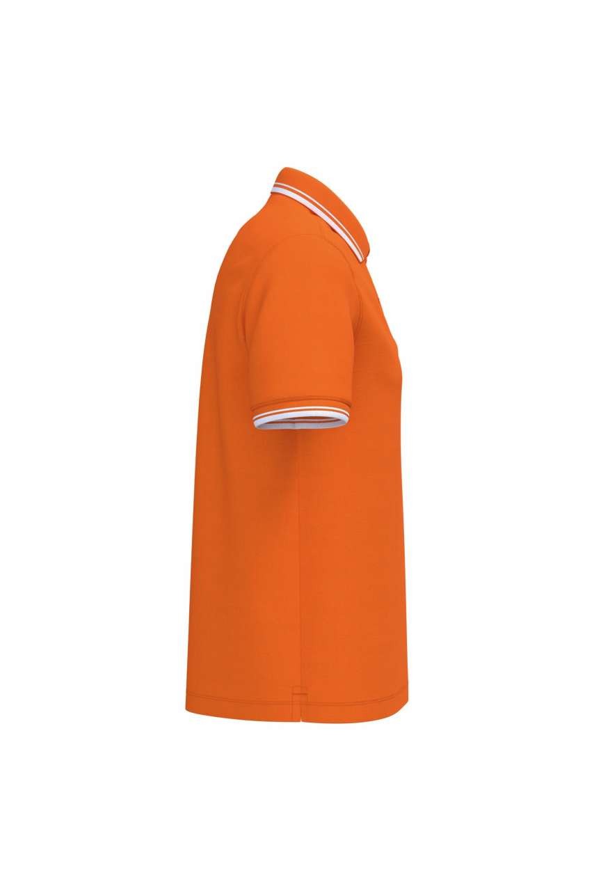 MEN'S SHORT-SLEEVED POLOSHIRT WITH CONTRASTING PIPING