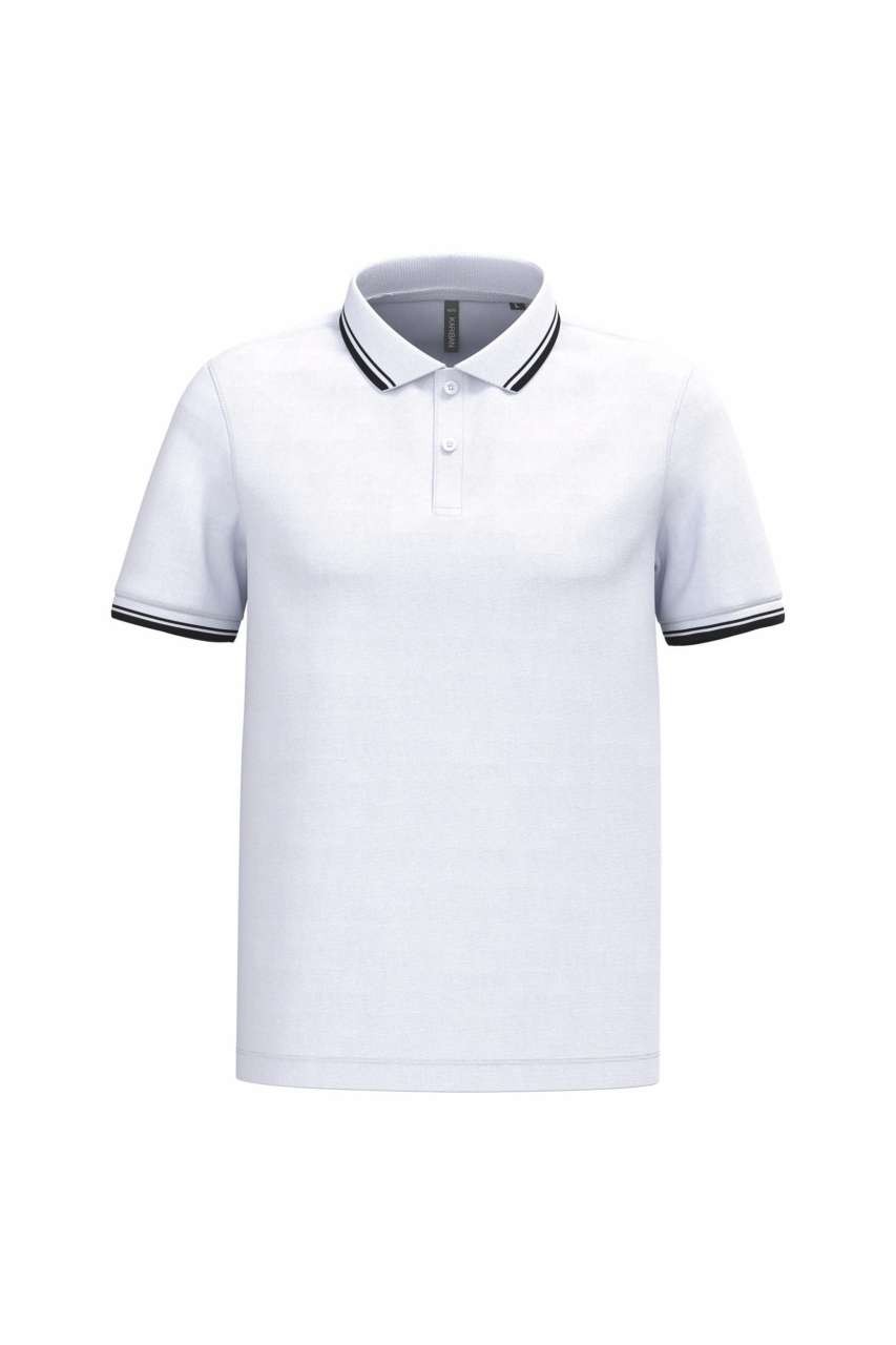 MEN'S SHORT-SLEEVED POLOSHIRT WITH CONTRASTING PIPING