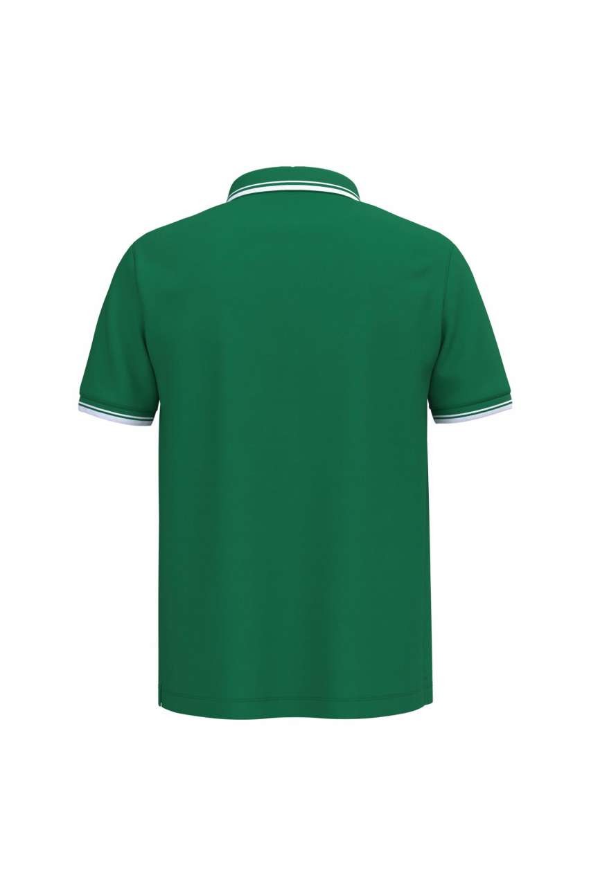 MEN'S SHORT-SLEEVED POLOSHIRT WITH CONTRASTING PIPING