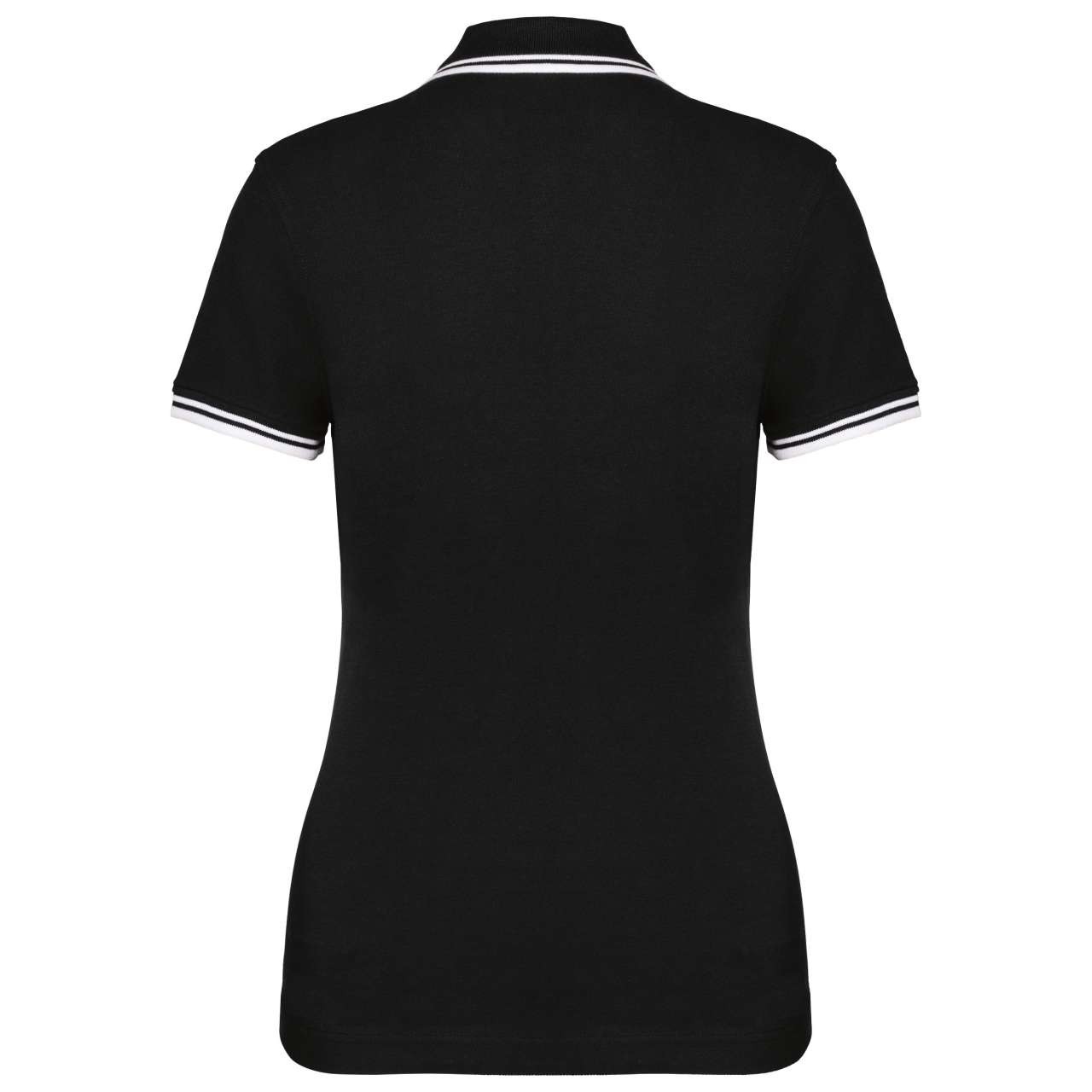LADIE'S SHORT-SLEEVED POLOSHIRT WITH CONTRASTING PIPING