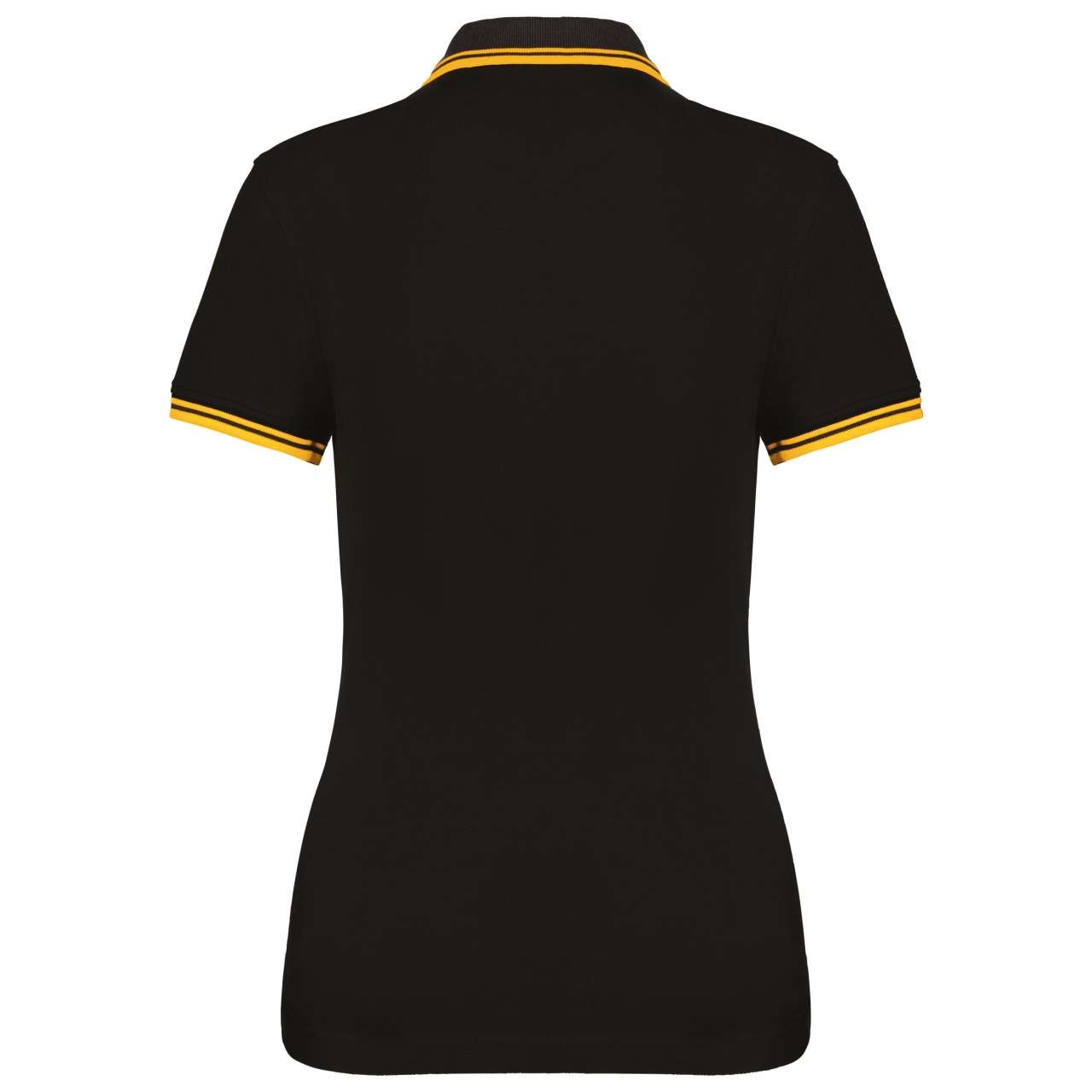 LADIE'S SHORT-SLEEVED POLOSHIRT WITH CONTRASTING PIPING