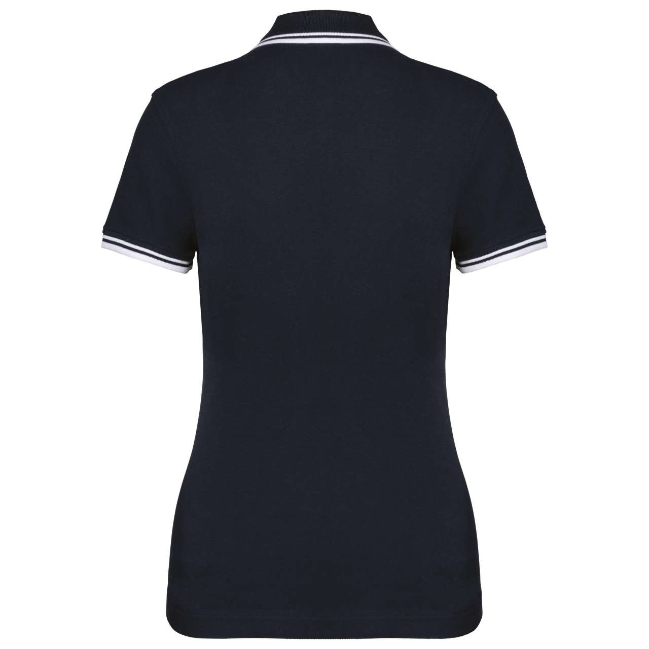 LADIE'S SHORT-SLEEVED POLOSHIRT WITH CONTRASTING PIPING