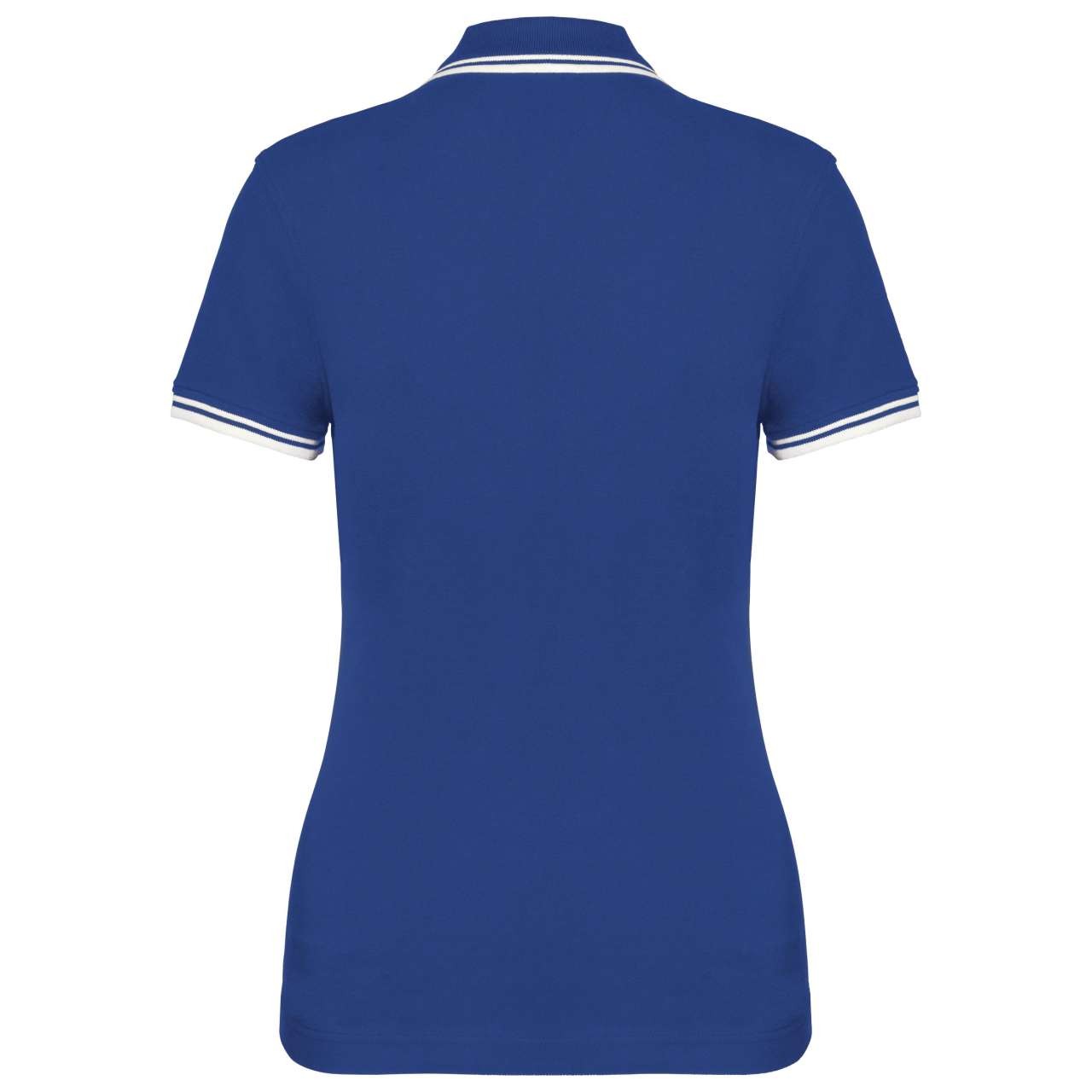 LADIE'S SHORT-SLEEVED POLOSHIRT WITH CONTRASTING PIPING