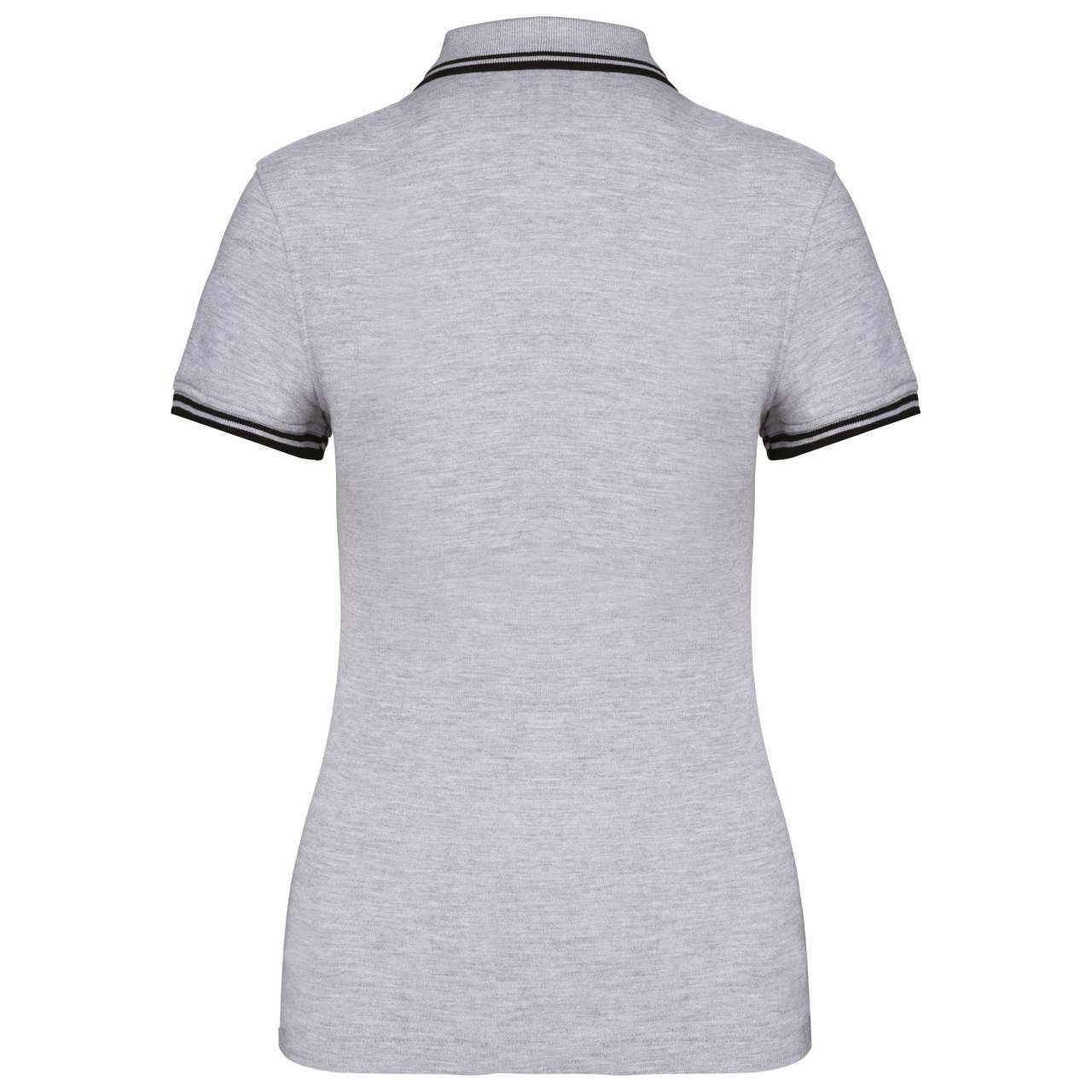 LADIE'S SHORT-SLEEVED POLOSHIRT WITH CONTRASTING PIPING
