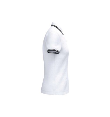 LADIE'S SHORT-SLEEVED POLOSHIRT WITH CONTRASTING PIPING