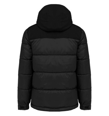 UNISEX BI-TONE PADDED JACKET WITH HOOD