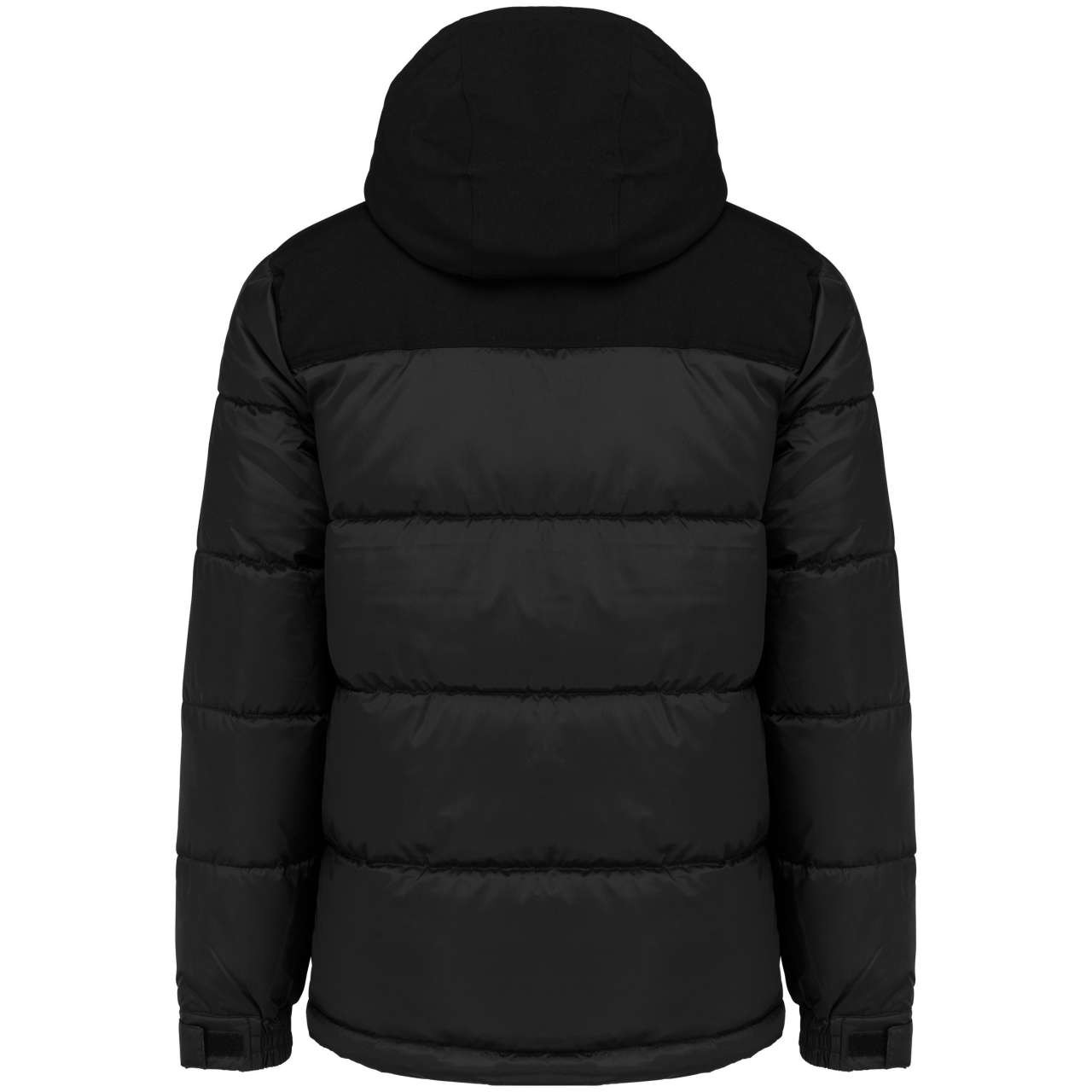 UNISEX BI-TONE PADDED JACKET WITH HOOD