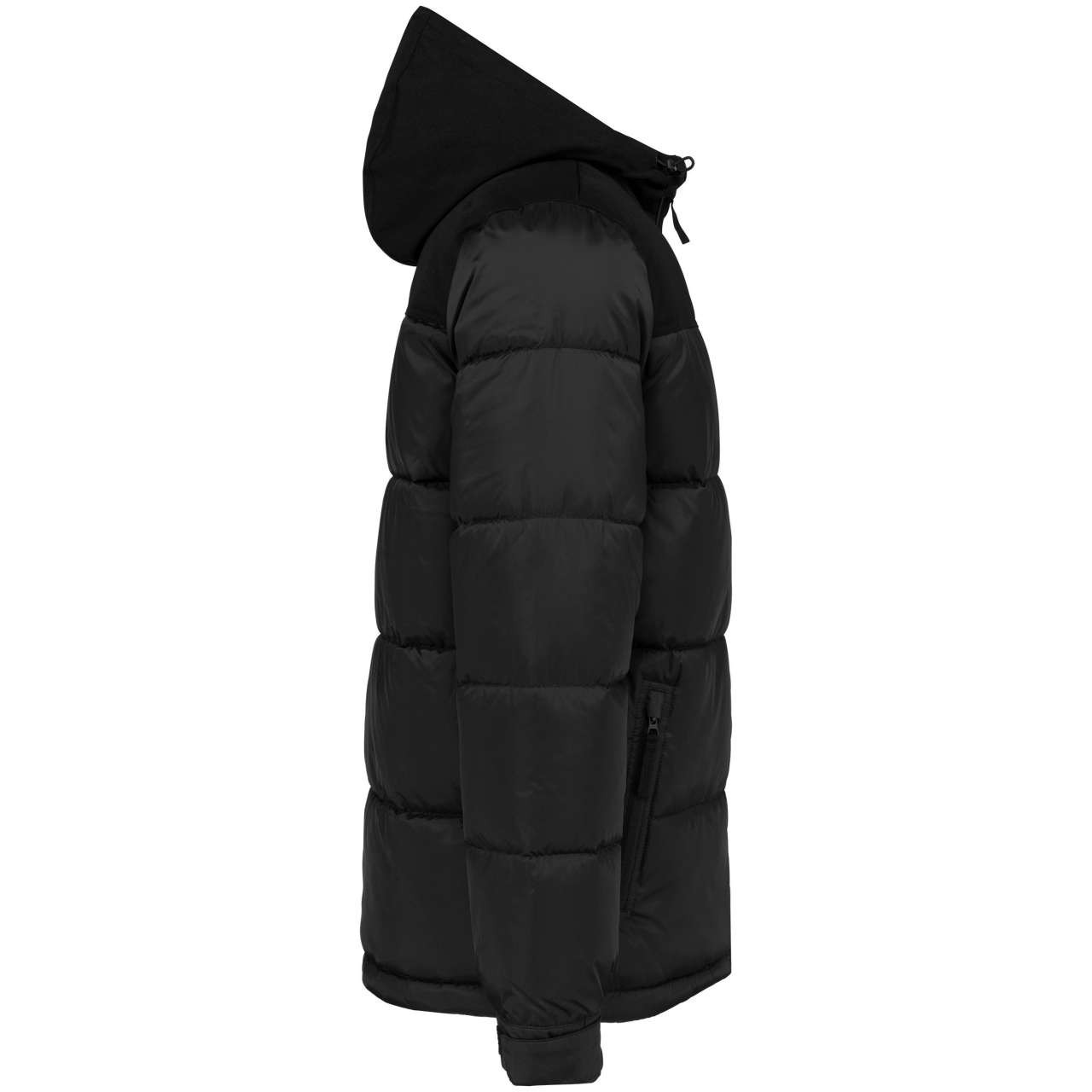 UNISEX BI-TONE PADDED JACKET WITH HOOD