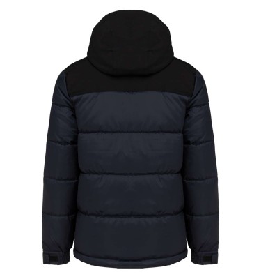 UNISEX BI-TONE PADDED JACKET WITH HOOD