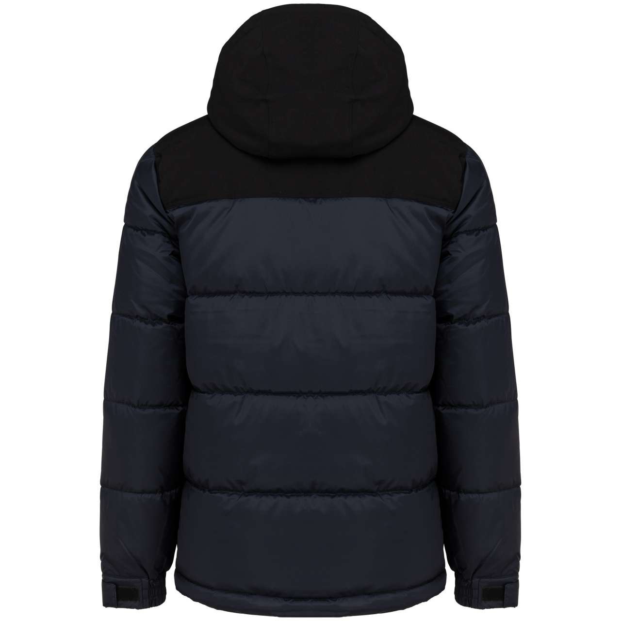 UNISEX BI-TONE PADDED JACKET WITH HOOD