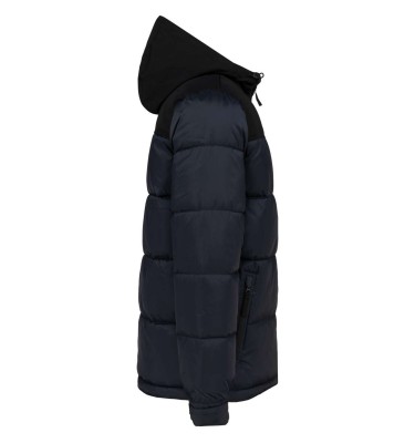 UNISEX BI-TONE PADDED JACKET WITH HOOD