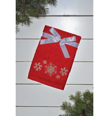 OLIMA CHRISTMAS TOWEL - SNOWFLAKES II