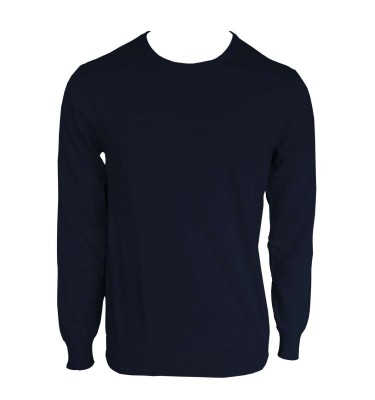 MEN’S CREW NECK FINE GAUGE COTTON PULLOVER